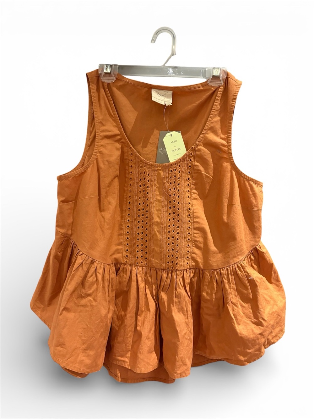 Anthropologie Vanessa Virginia Peplum Tank